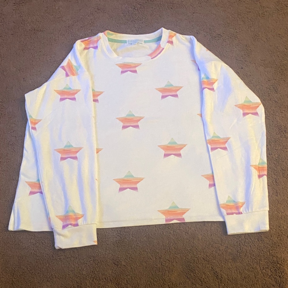 Colorful Star Patterned Long Sleeve Shirt